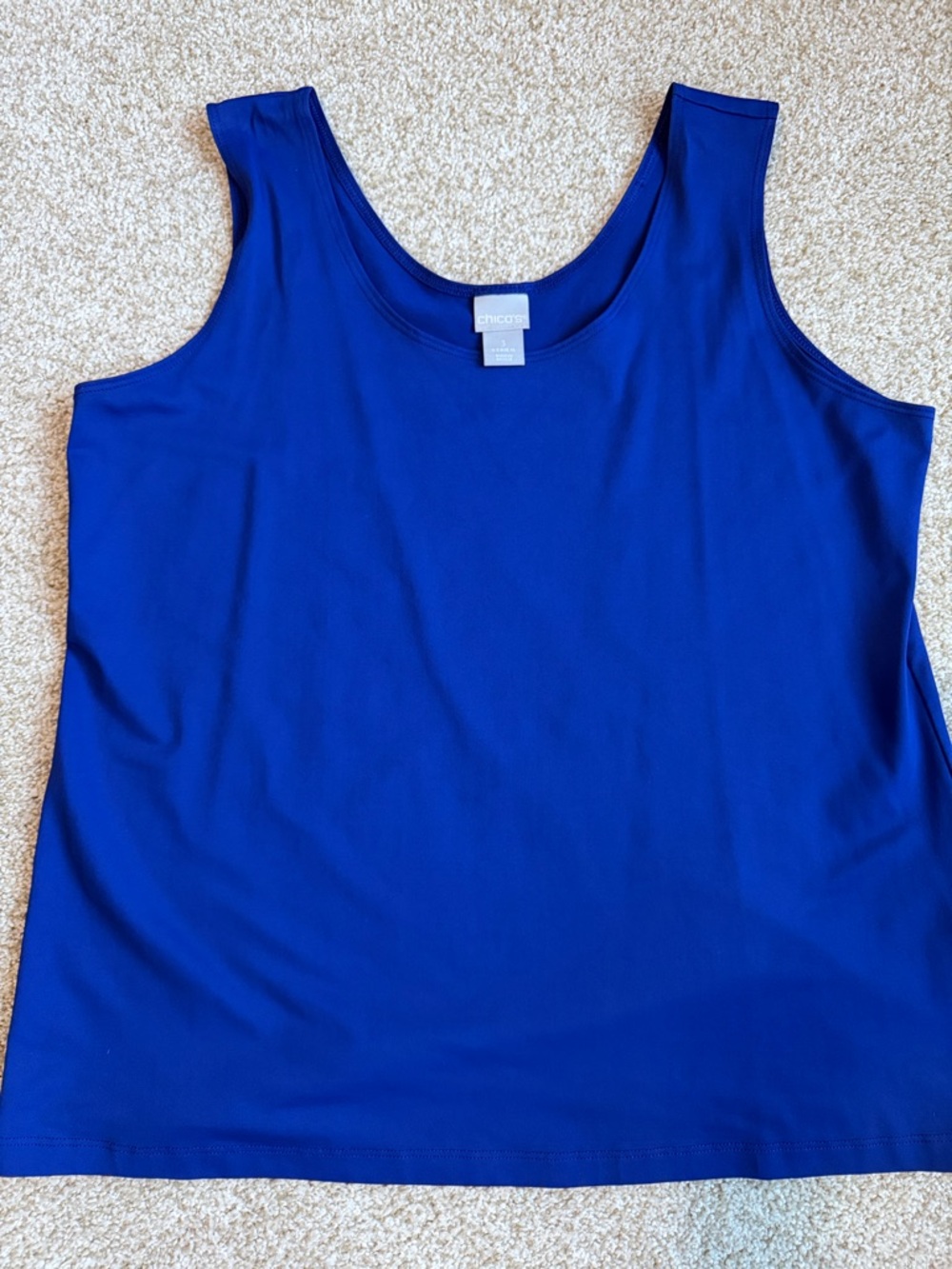 Chico's Royal Blue Scoop Neck Tank